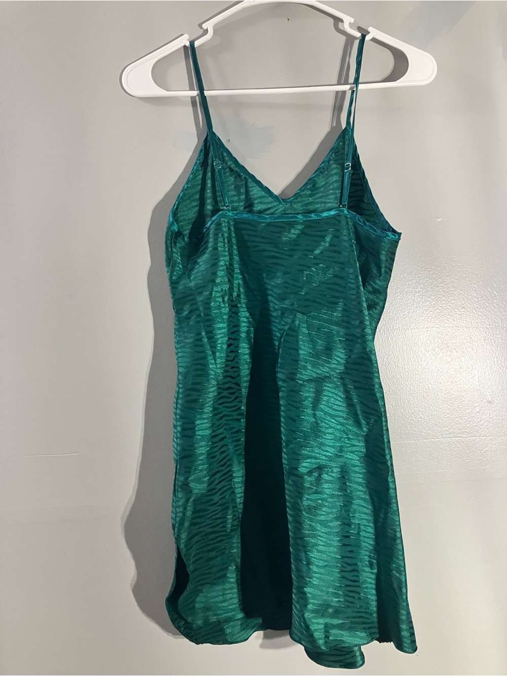 Amazon Teal Green Satin Slip Dress - Picture 3 of 3